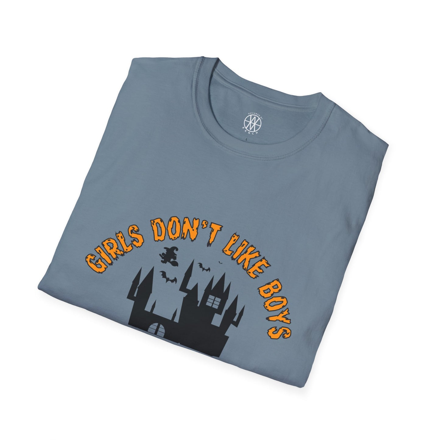 Girl Don't Like Boys Girls Like Witches & Halloween Softstyle T-Shirt