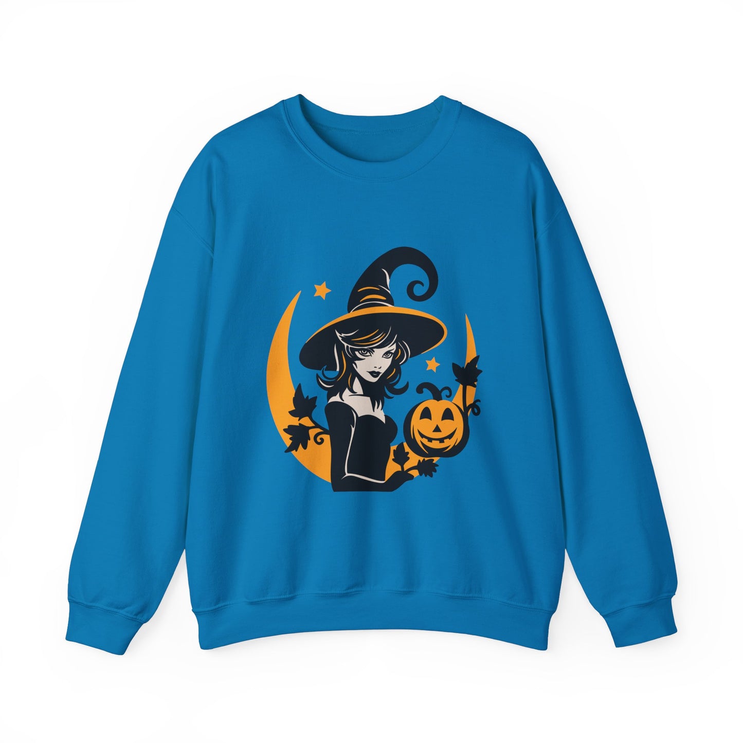 Witch Sweatshirt, Halloween Long Sleeve Sweatshirt Perfect for Fall/Winter