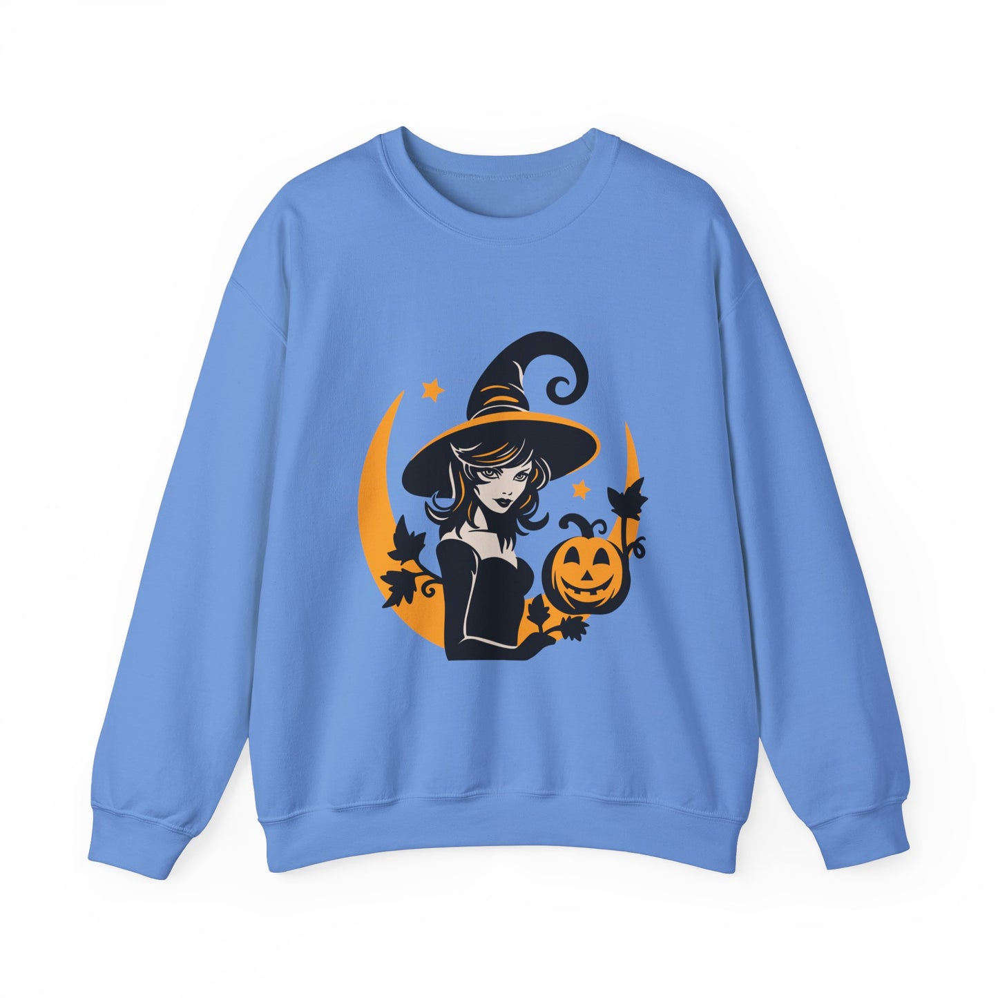 Witch Sweatshirt, Halloween Long Sleeve Sweatshirt Perfect for Fall/Winter