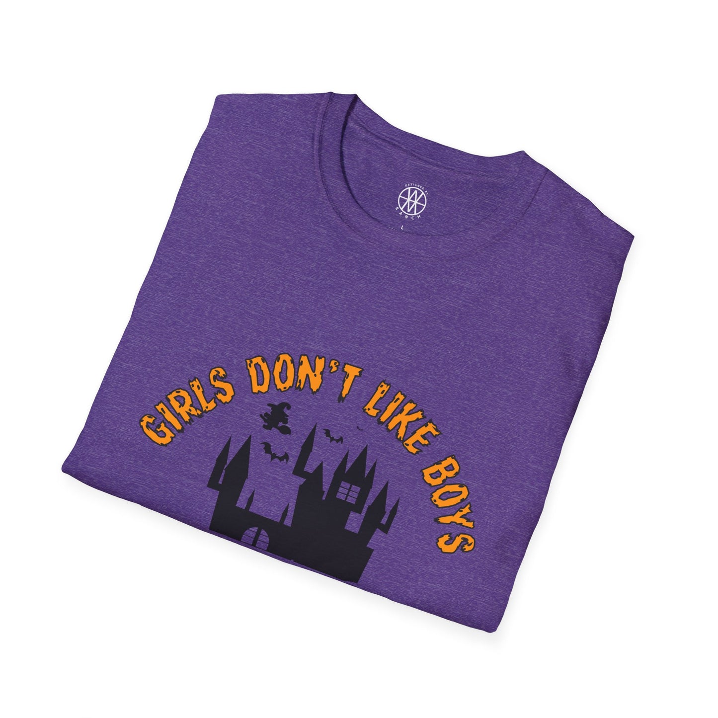 Girl Don't Like Boys Girls Like Witches & Halloween Softstyle T-Shirt
