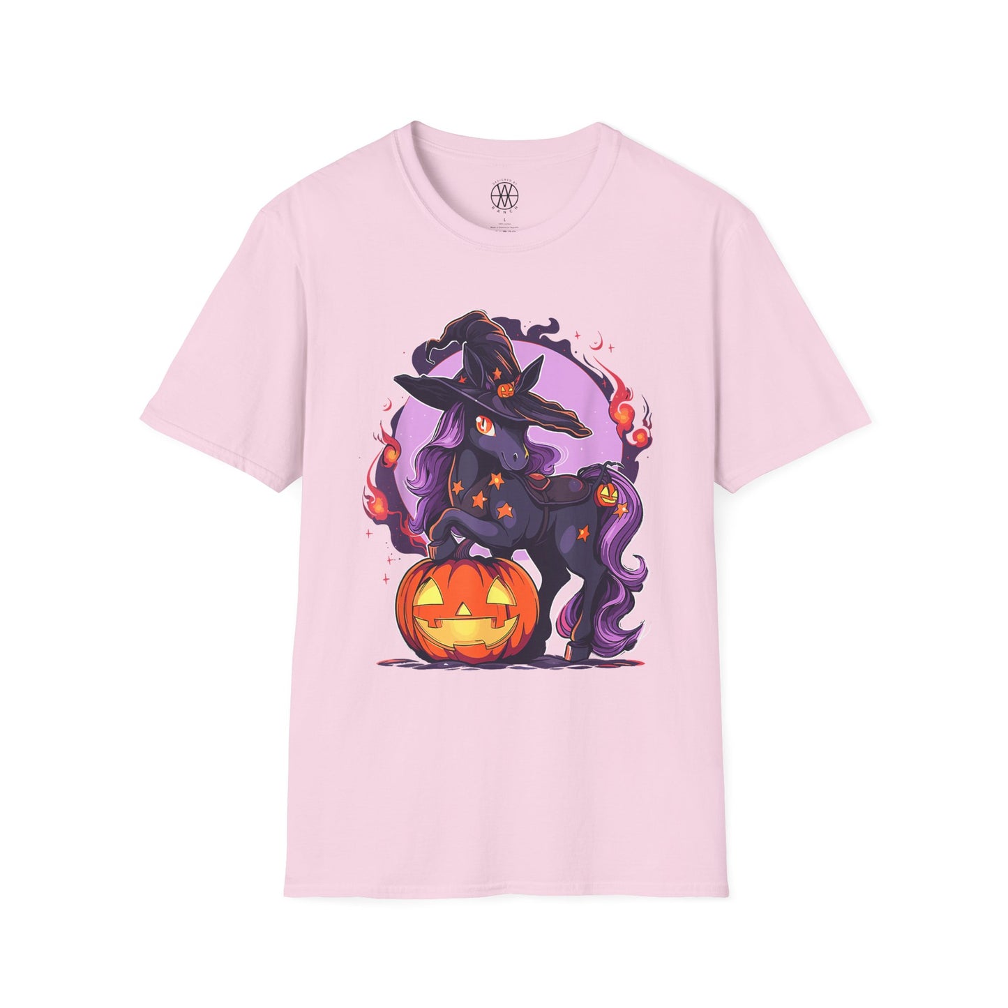 Halloween Witch Unicorn T-Shirt | Unisex Softstyle Tee
