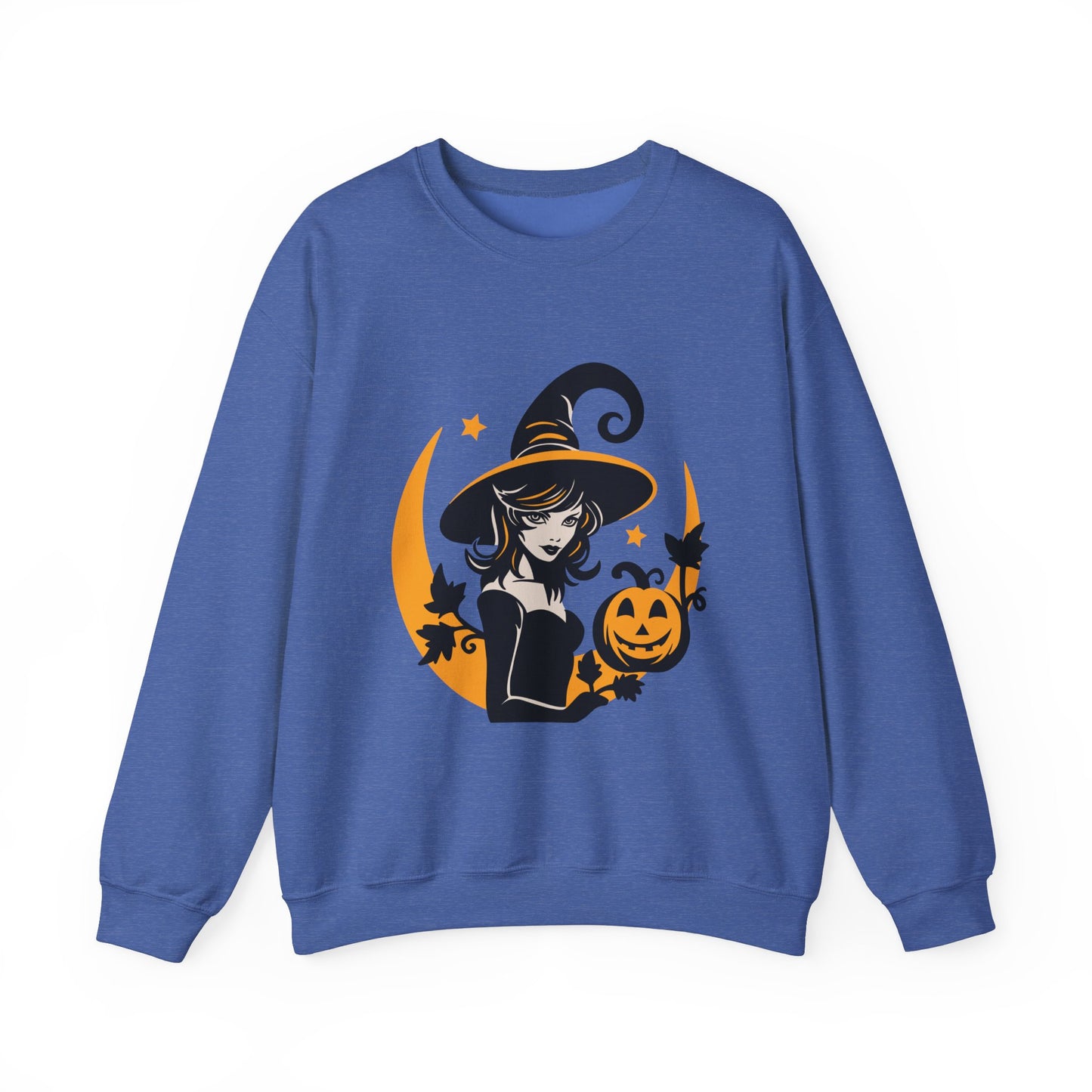 Witch Sweatshirt, Halloween Long Sleeve Sweatshirt Perfect for Fall/Winter