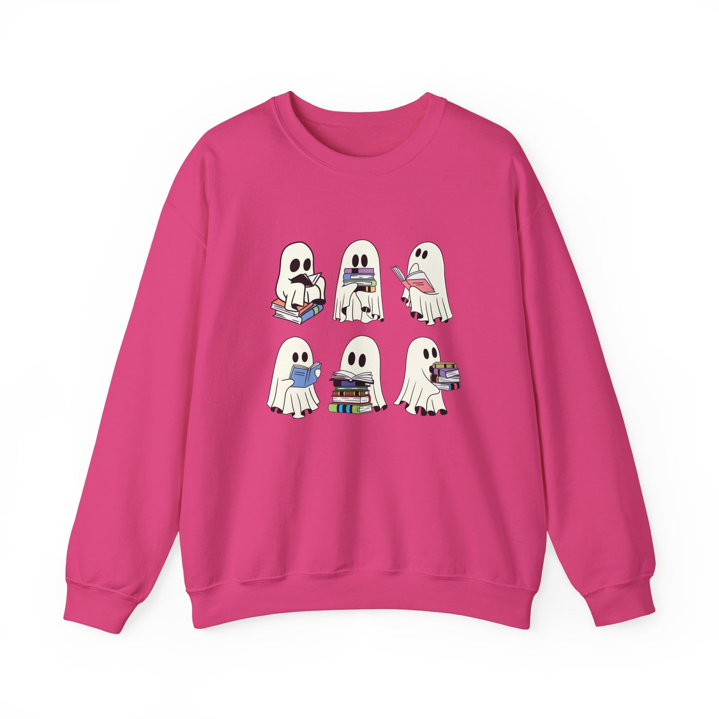 Ghost Reading Books Sweater, Bookish Halloween Sweatshirt, Halloween Teacher Gift, Librarian Halloween Sweatshirt, Ghost Crewneck