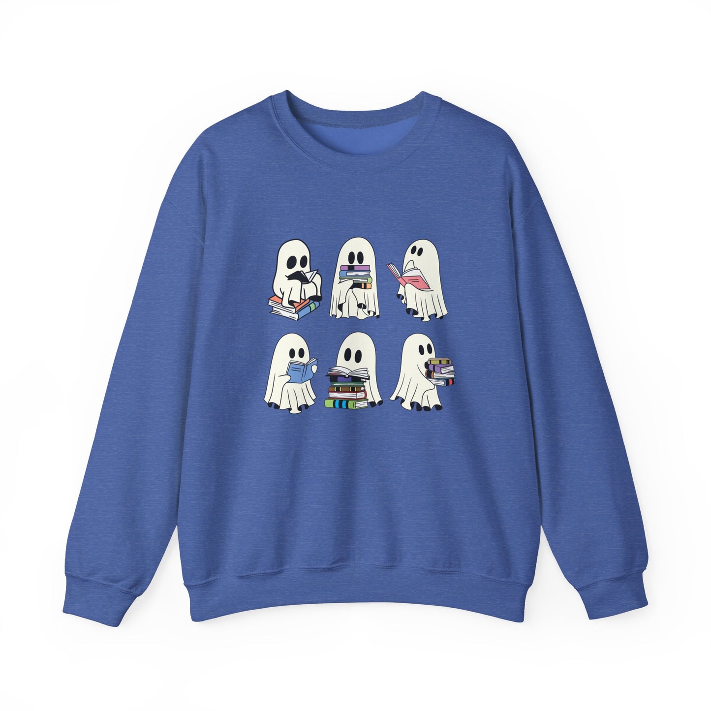 Ghost Reading Books Sweater, Bookish Halloween Sweatshirt, Halloween Teacher Gift, Librarian Halloween Sweatshirt, Ghost Crewneck