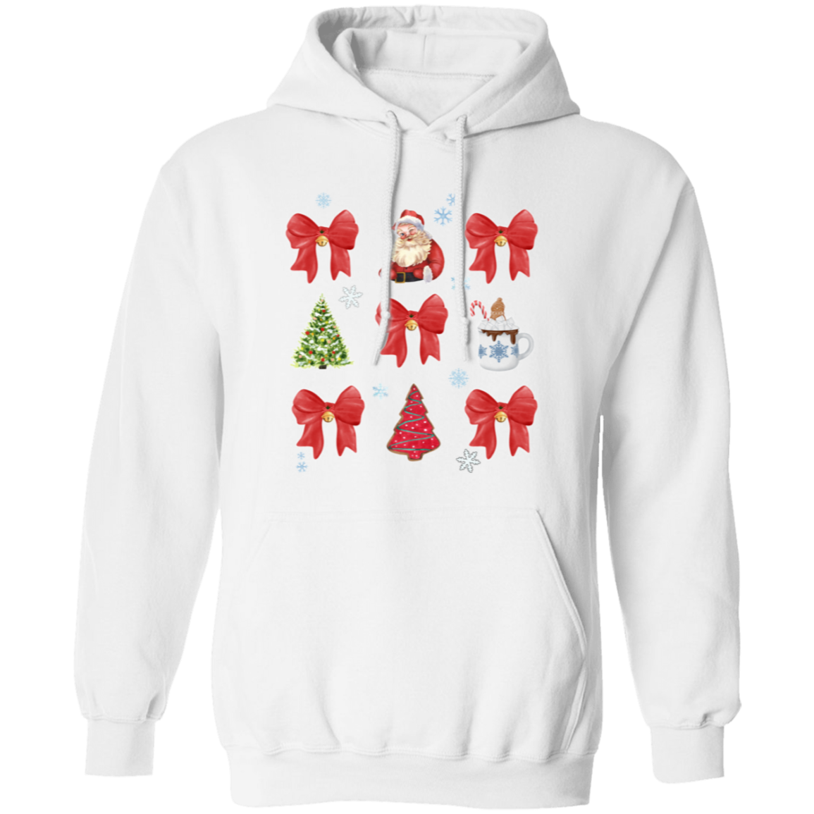 Festive Christmas Coquette Bow Sweatshirt | Hoodie