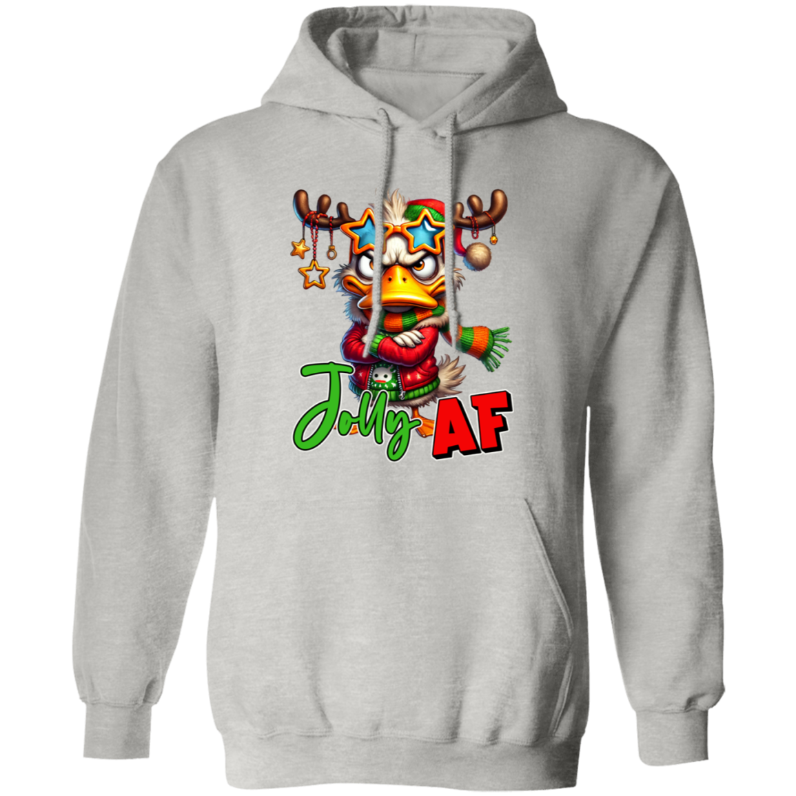 "Jolly AF" Holiday Sweatshirt | Hoodie