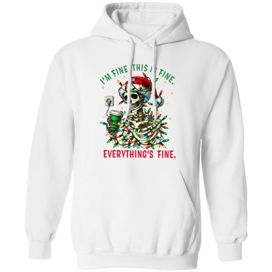 "I'm Fine" Skeleton Holiday Sweatshirt | Hoodie