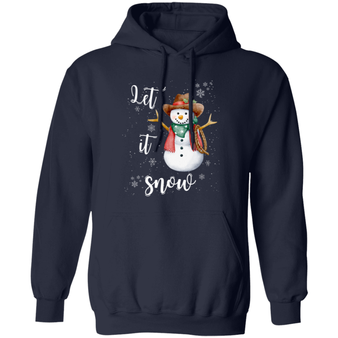Let It Snow Cowboy Snowman Sweatshirt | Hoodie