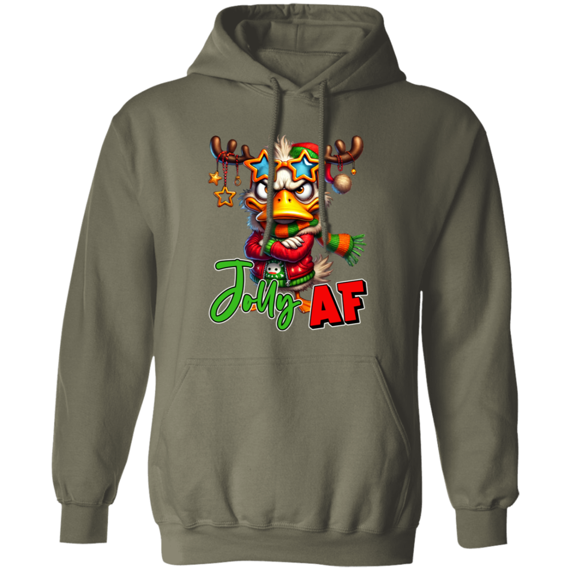 "Jolly AF" Holiday Sweatshirt | Hoodie