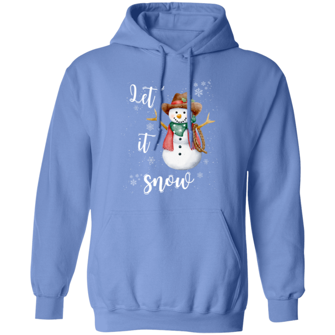 Let It Snow Cowboy Snowman Sweatshirt | Hoodie