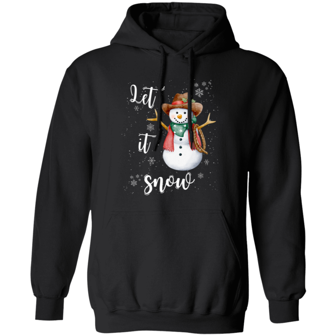 Let It Snow Cowboy Snowman Sweatshirt | Hoodie