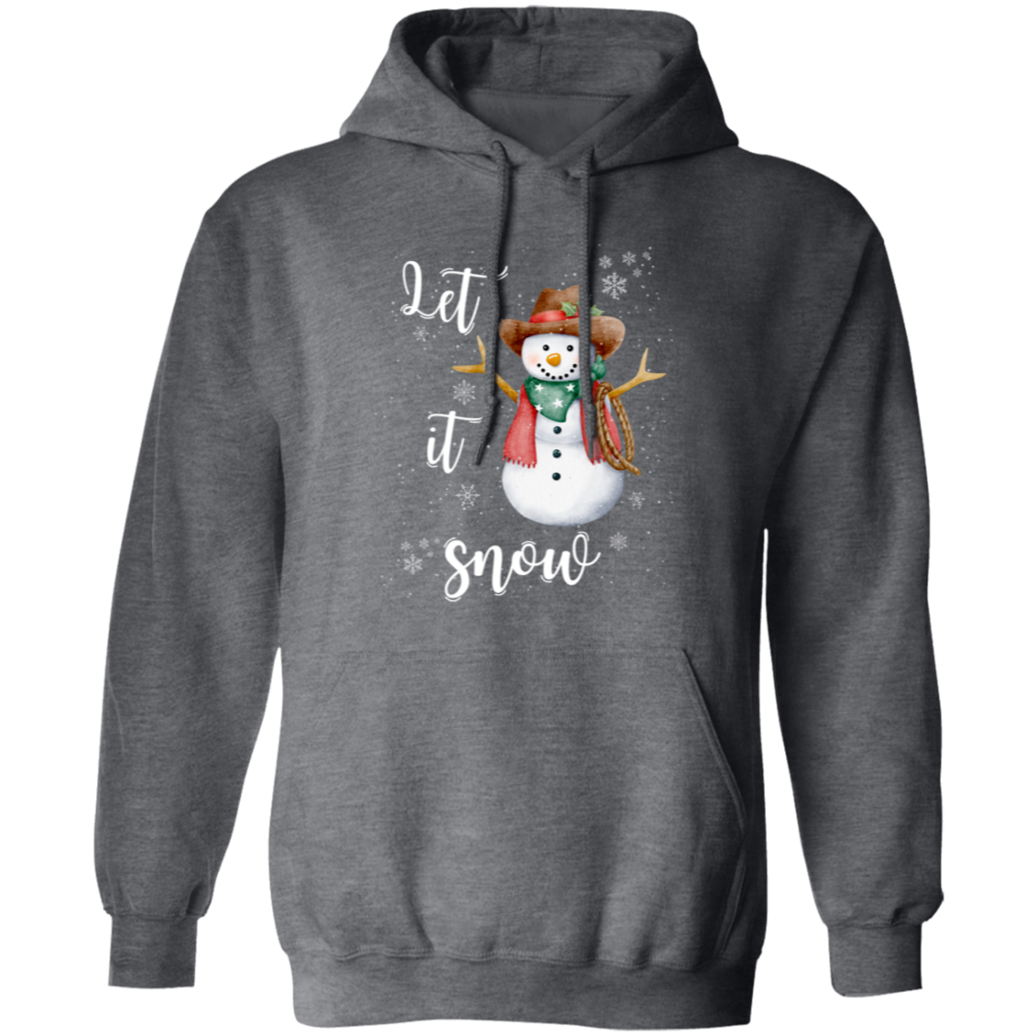 Let It Snow Cowboy Snowman Sweatshirt | Hoodie