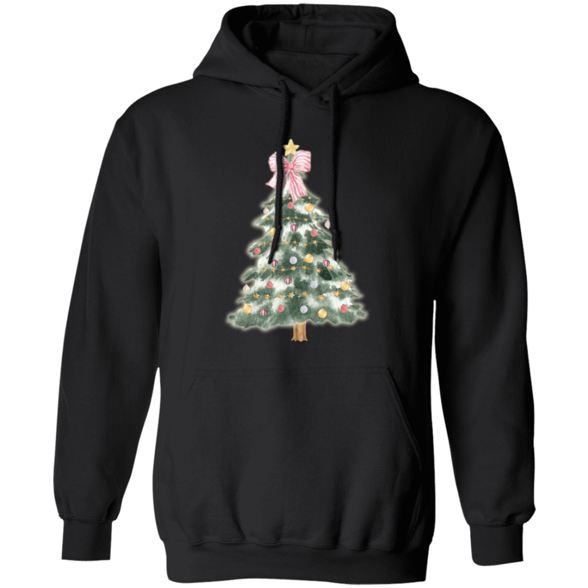 Pink Ribbon Holiday Tree Sweatshirt | Hoodie