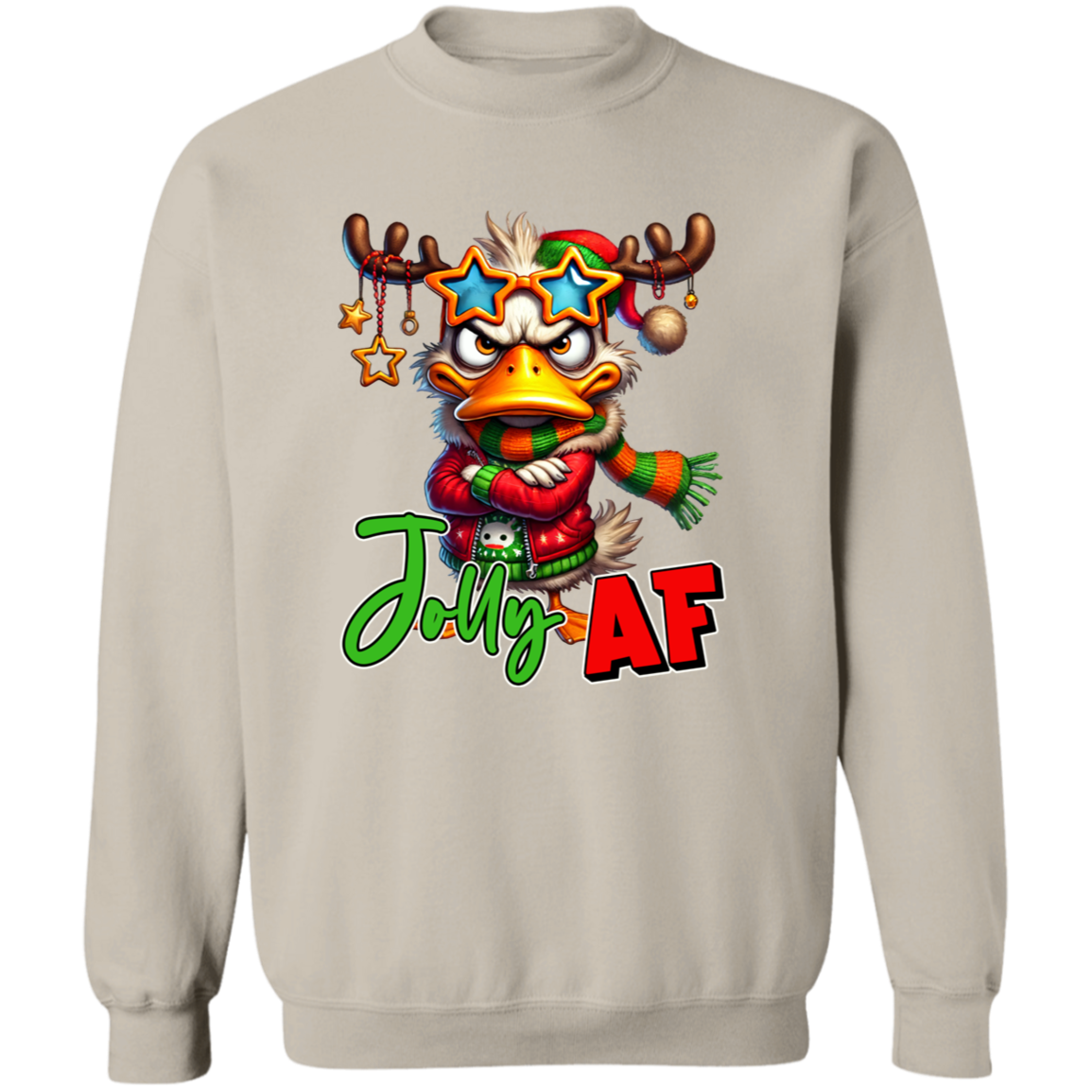"Jolly AF" Holiday Sweatshirt | Hoodie