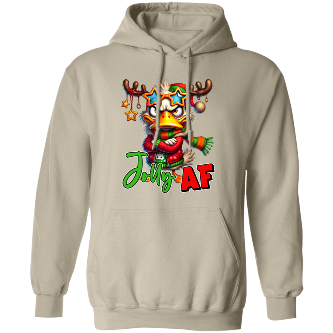 "Jolly AF" Holiday Sweatshirt | Hoodie
