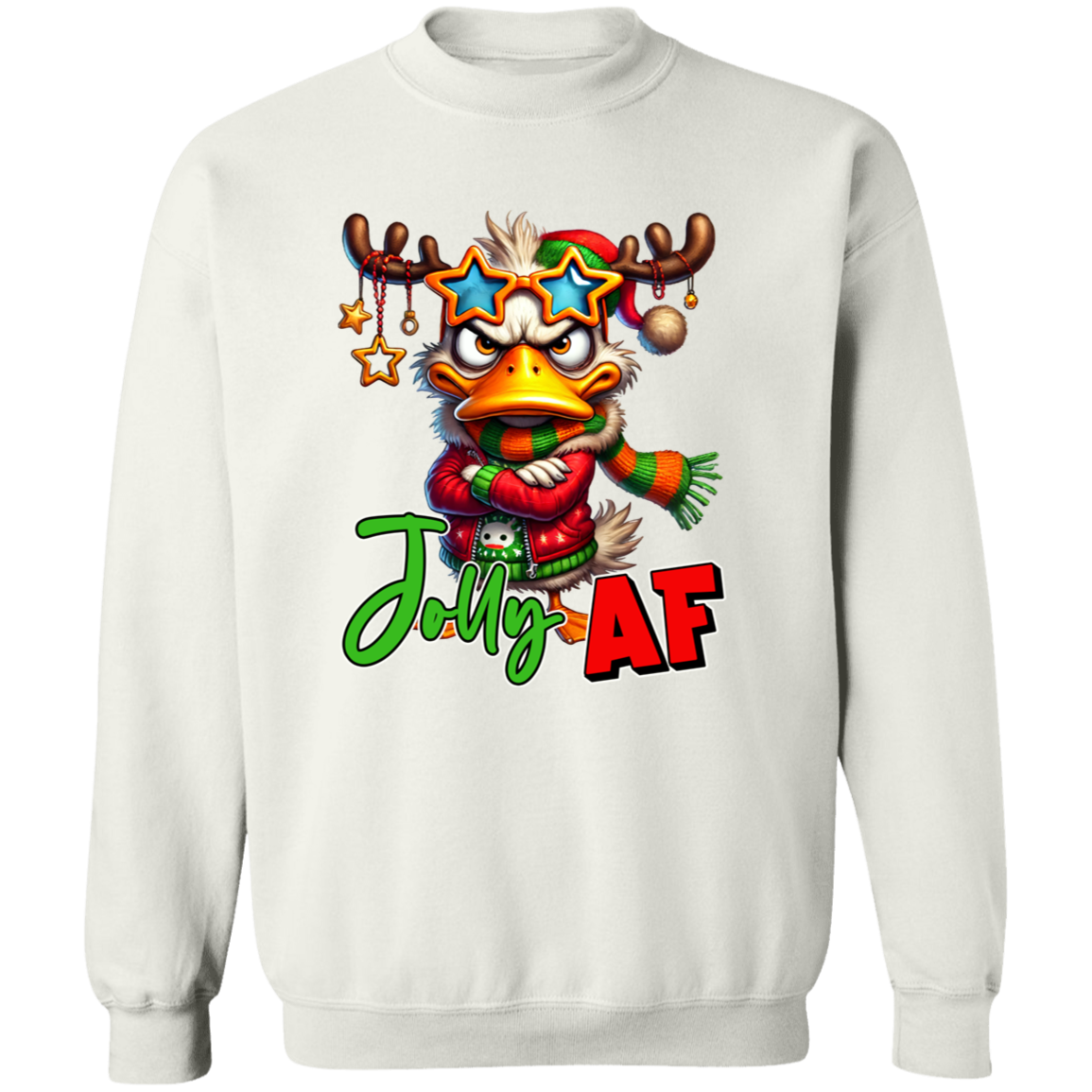 "Jolly AF" Holiday Sweatshirt | Hoodie