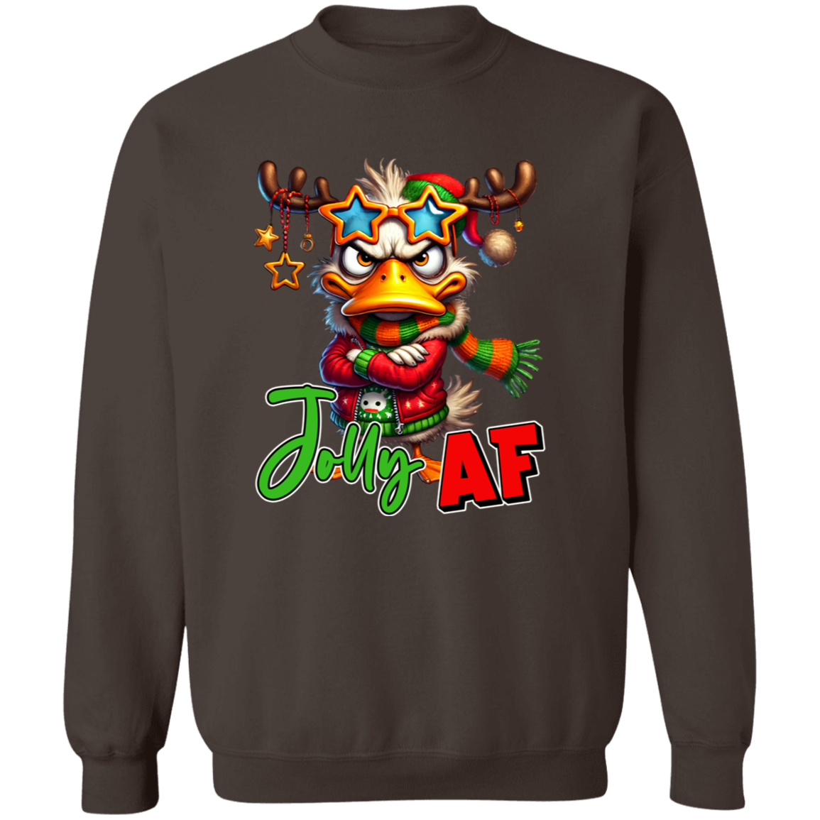 "Jolly AF" Holiday Sweatshirt | Hoodie