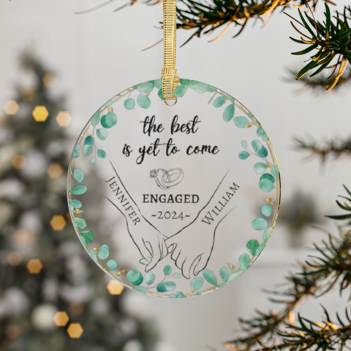 The Best is Yet to Come Personalized Christmas Ornament
