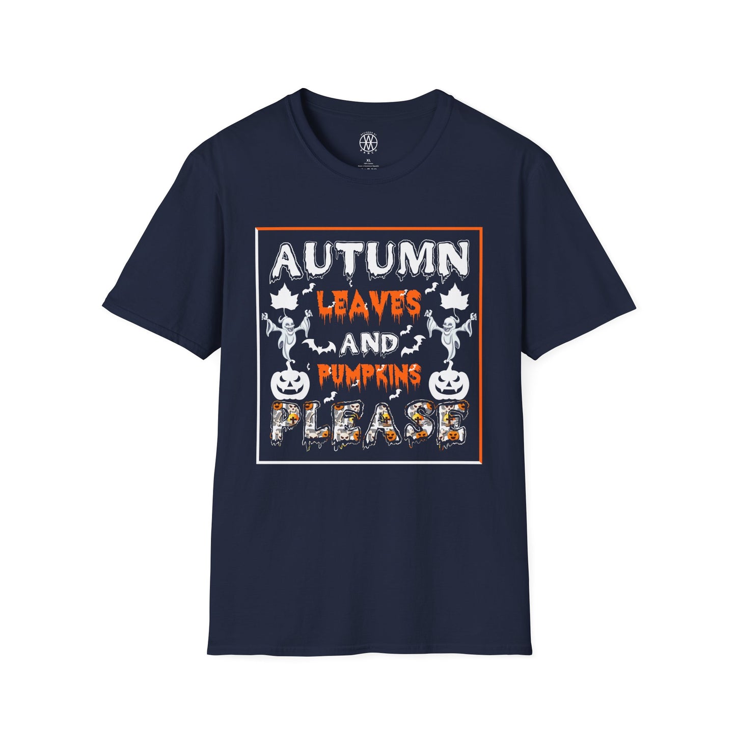 Autumn Leaves & Pumpkins Please Softstyle T-Shirt