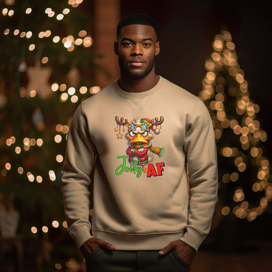 "Jolly AF" Holiday Sweatshirt | Hoodie