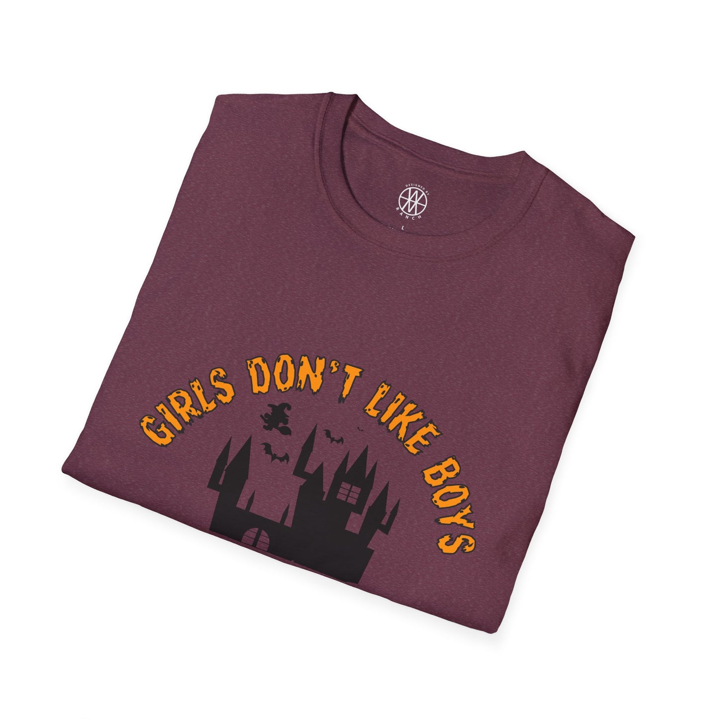 Girl Don't Like Boys Girls Like Witches & Halloween Softstyle T-Shirt