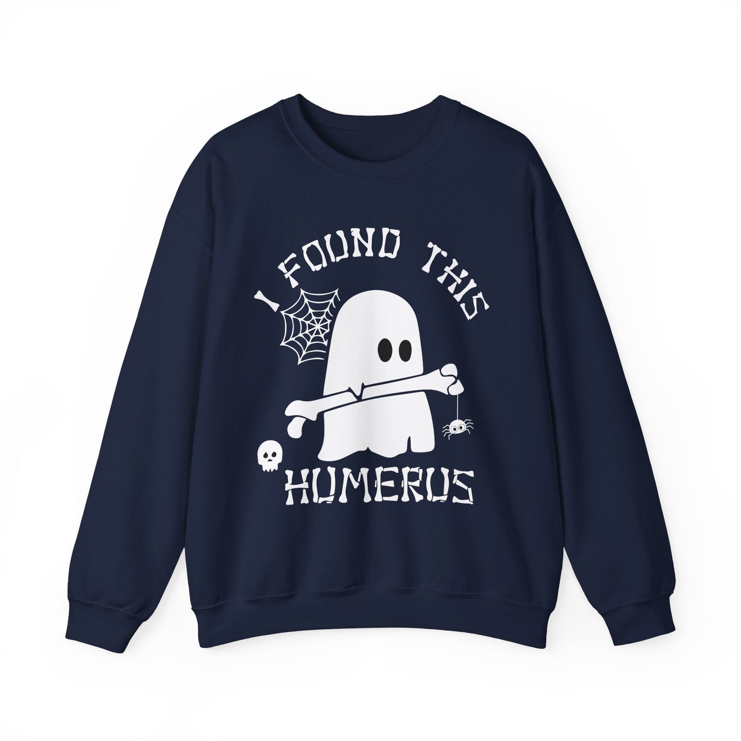 Halloween Pumpkin & Spider Web Print Crew Neck, Long Sleeve Sweatshirt Perfect for Fall/Winter
