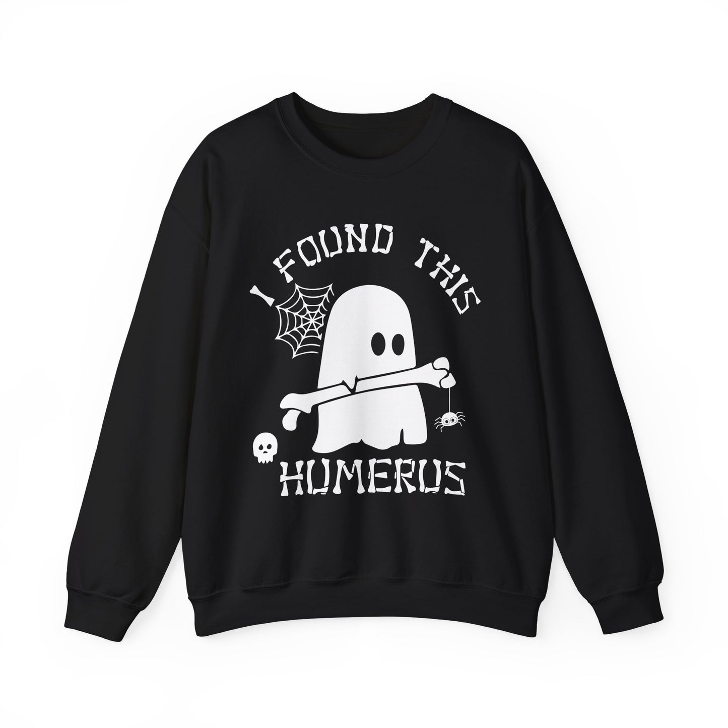 Halloween Pumpkin & Spider Web Print Crew Neck, Long Sleeve Sweatshirt Perfect for Fall/Winter