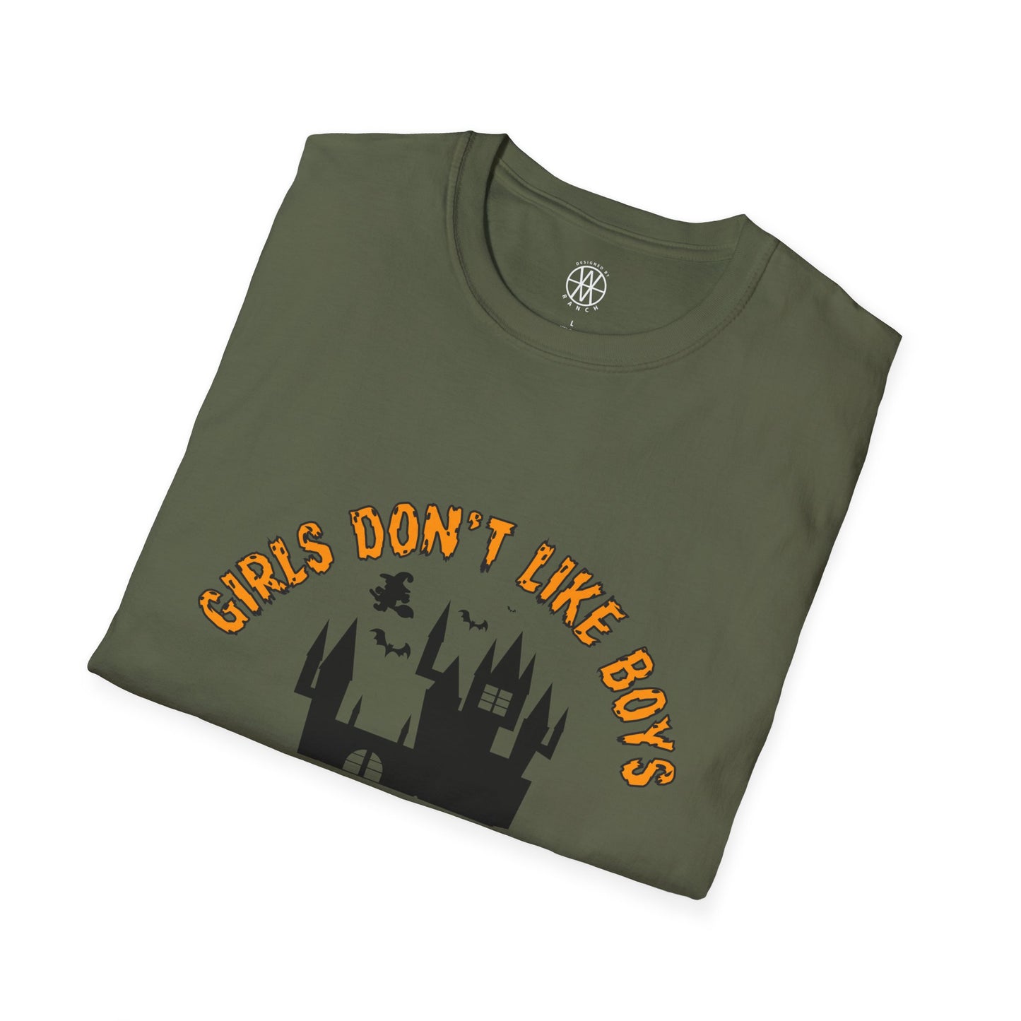 Girl Don't Like Boys Girls Like Witches & Halloween Softstyle T-Shirt