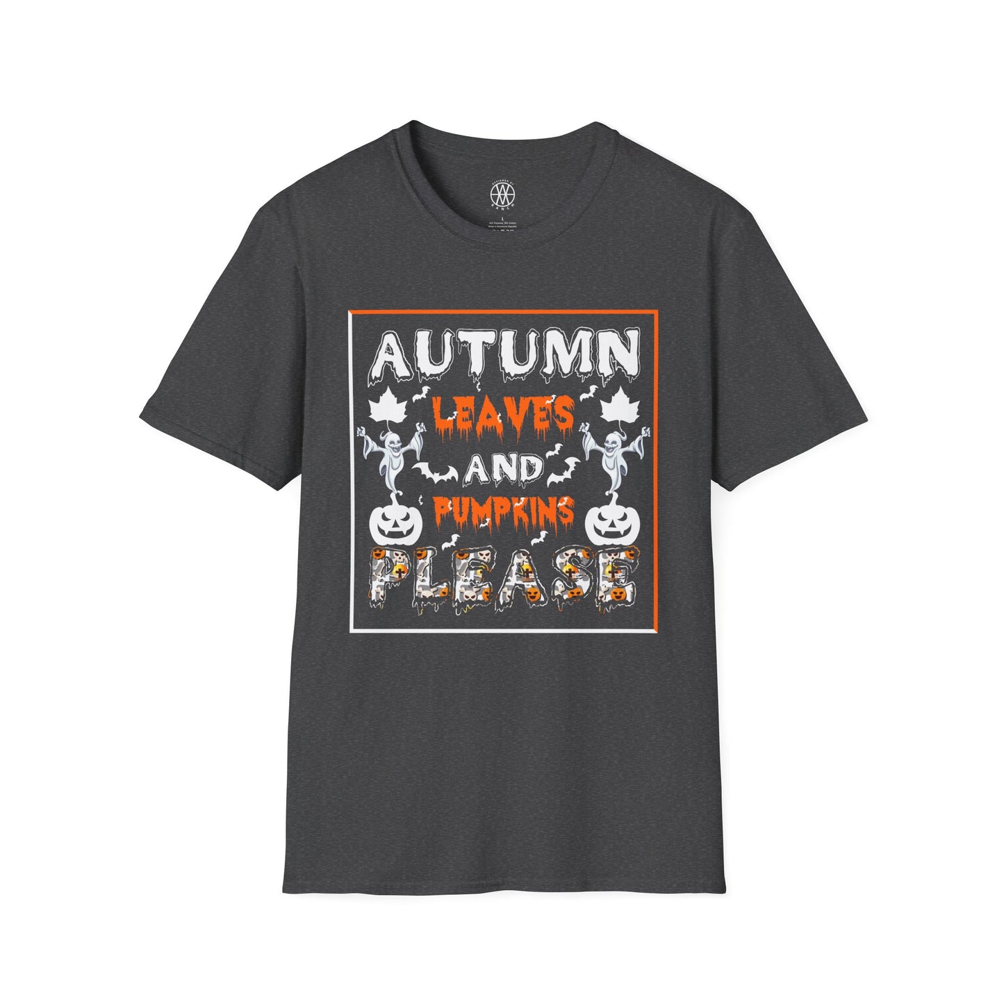Autumn Leaves & Pumpkins Please Softstyle T-Shirt