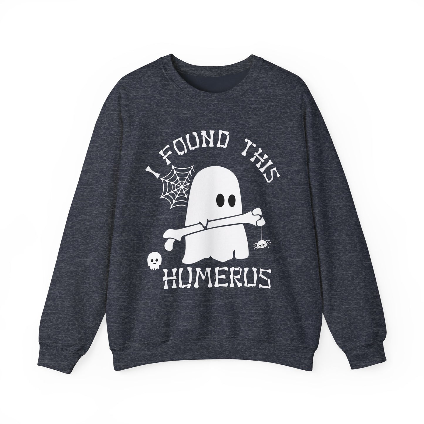 Halloween Pumpkin & Spider Web Print Crew Neck, Long Sleeve Sweatshirt Perfect for Fall/Winter