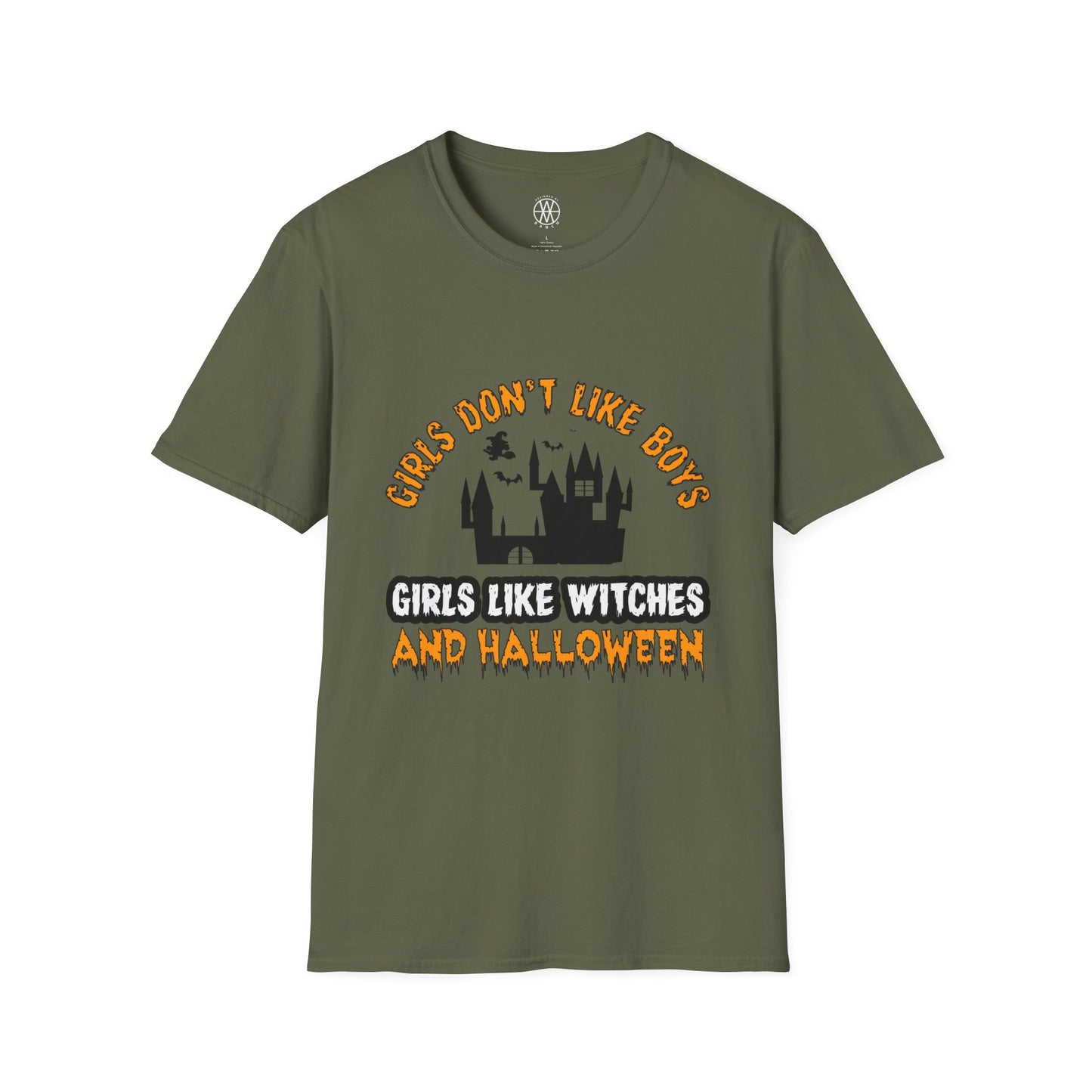 Girl Don't Like Boys Girls Like Witches & Halloween Softstyle T-Shirt