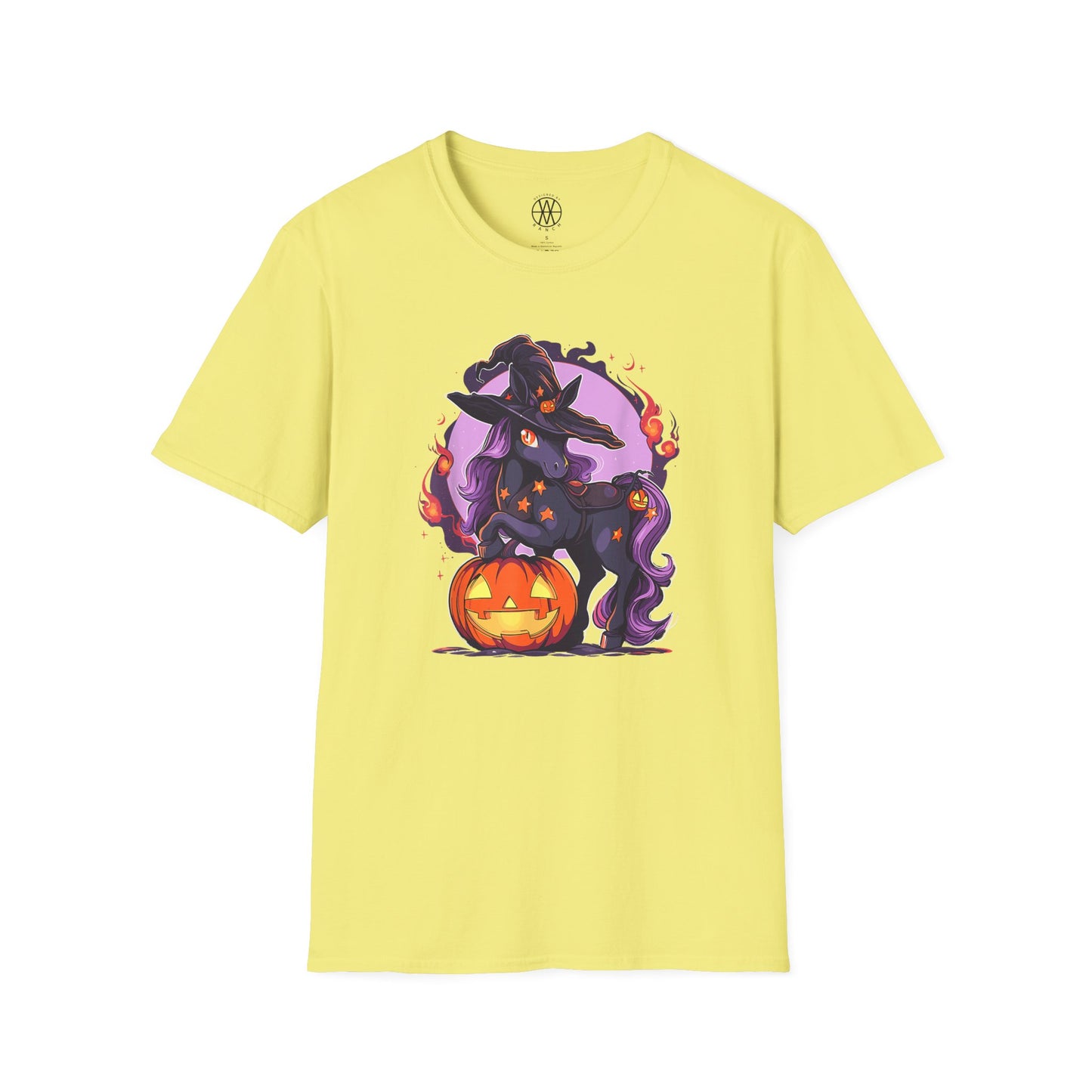 Halloween Witch Unicorn T-Shirt | Unisex Softstyle Tee