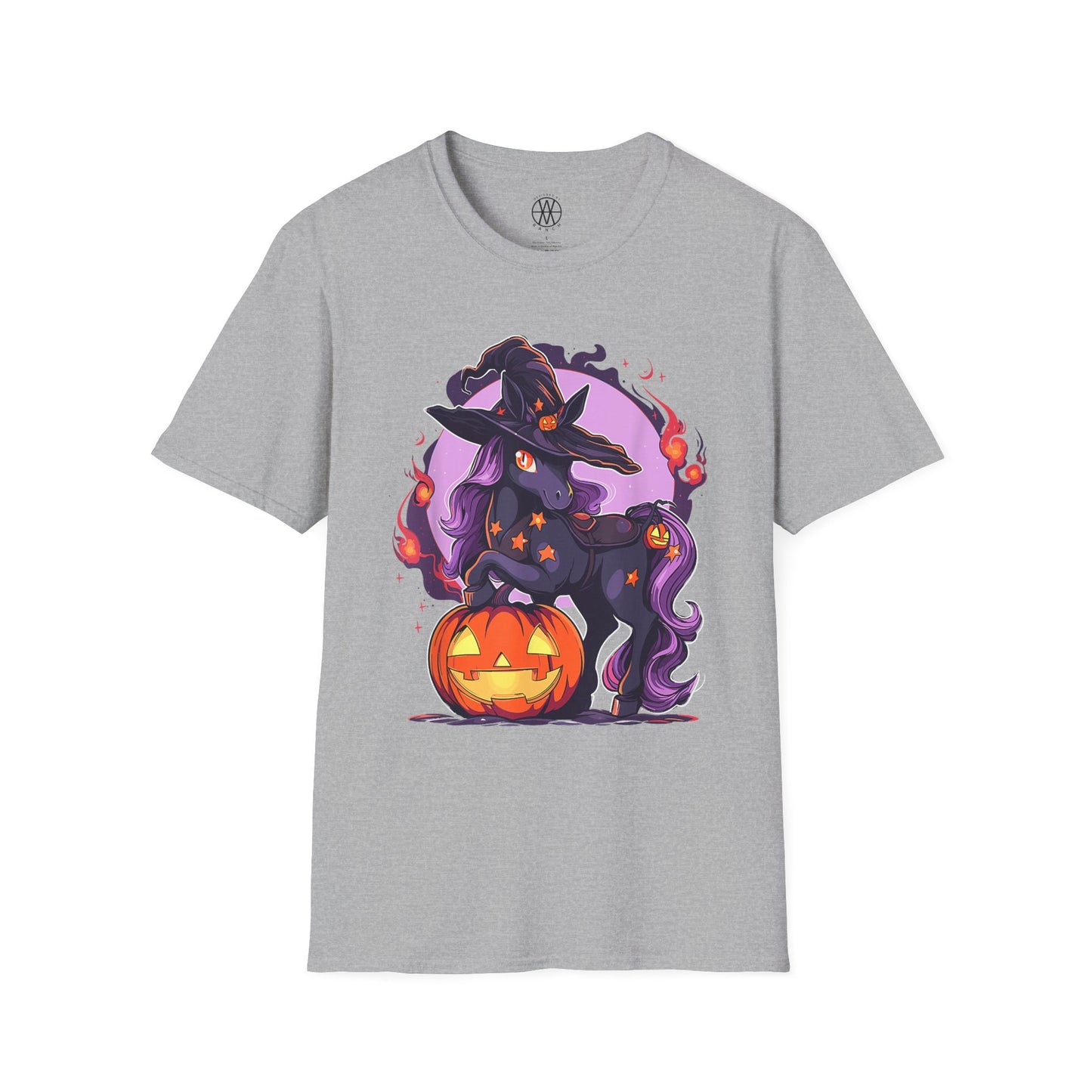 Halloween Witch Unicorn T-Shirt | Unisex Softstyle Tee