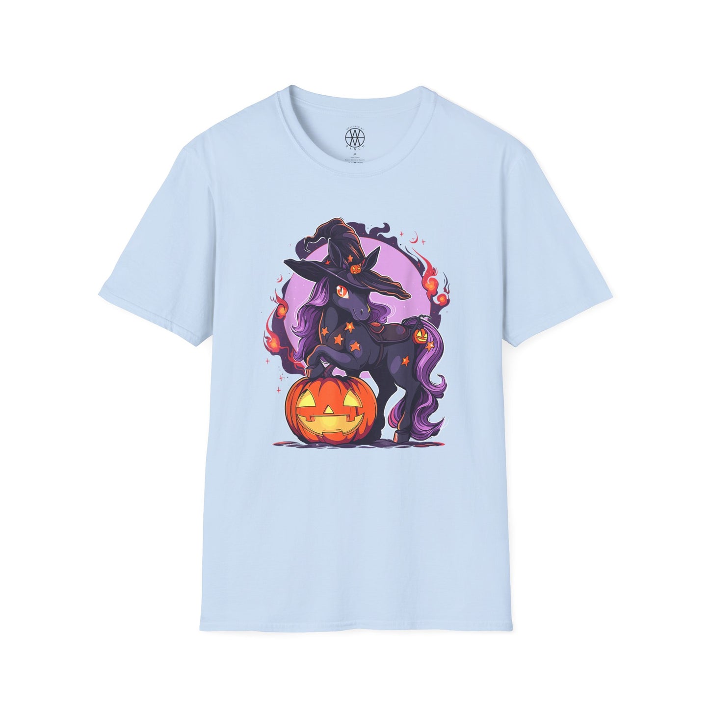 Halloween Witch Unicorn T-Shirt | Unisex Softstyle Tee