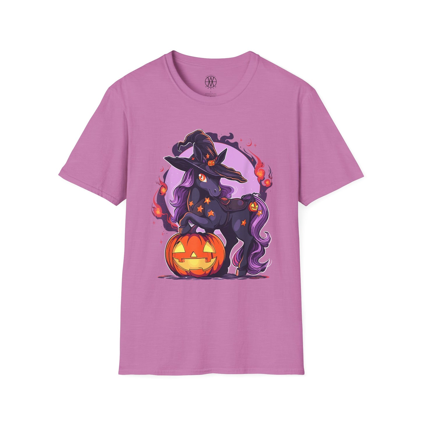 Halloween Witch Unicorn T-Shirt | Unisex Softstyle Tee