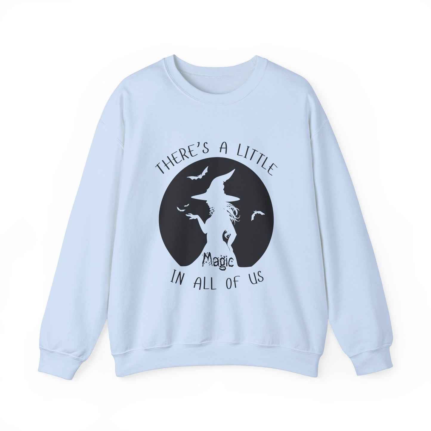 A Little Magic, Witch Sweatshirt, Halloween Long Sleeve Sweatshirt Perfect for Fall/Winter