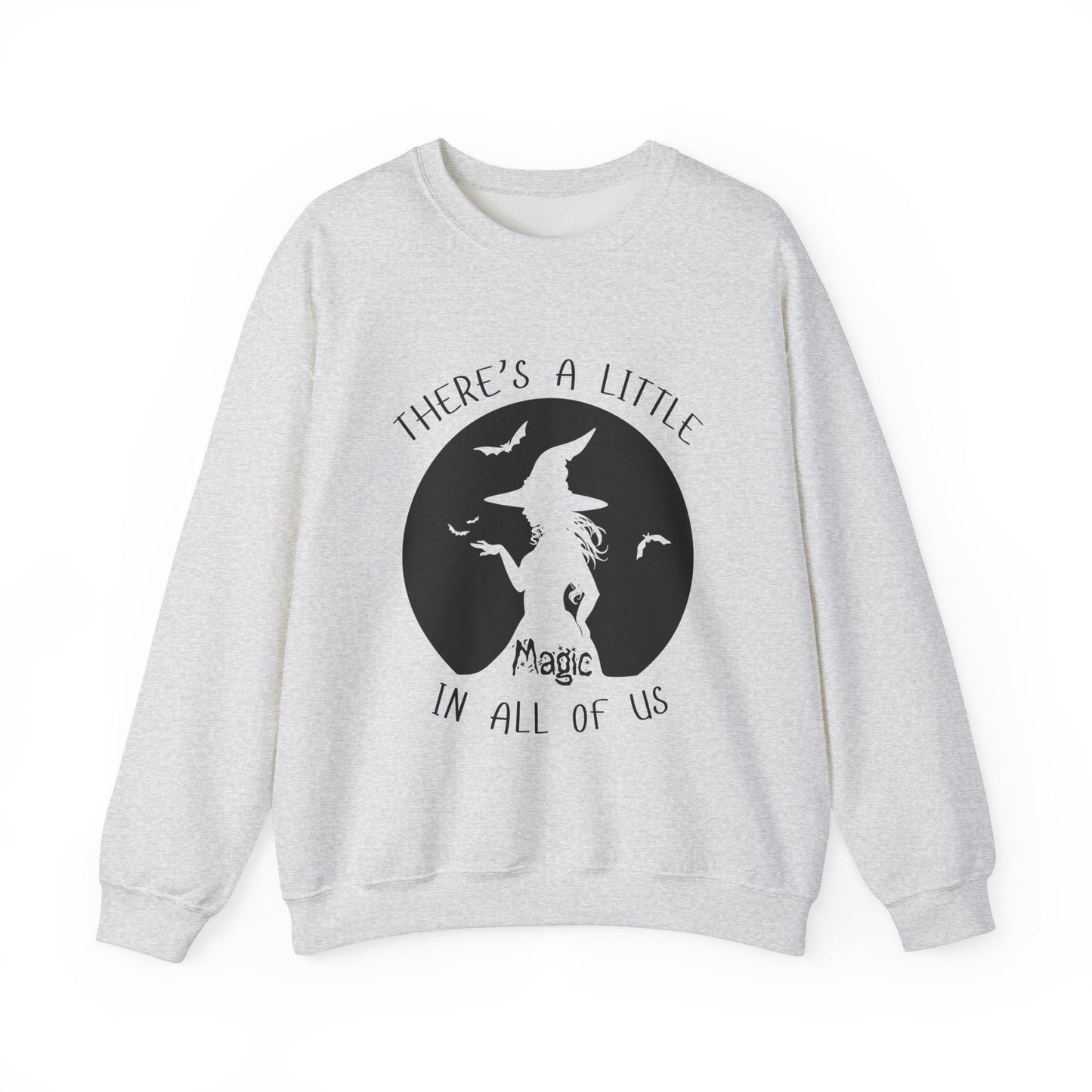 A Little Magic, Witch Sweatshirt, Halloween Long Sleeve Sweatshirt Perfect for Fall/Winter