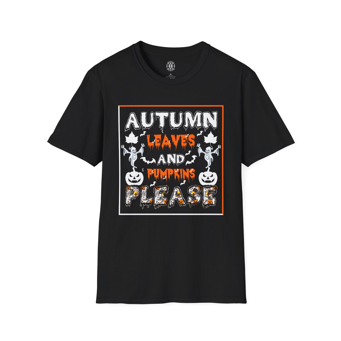 Autumn Leaves & Pumpkins Please Softstyle T-Shirt