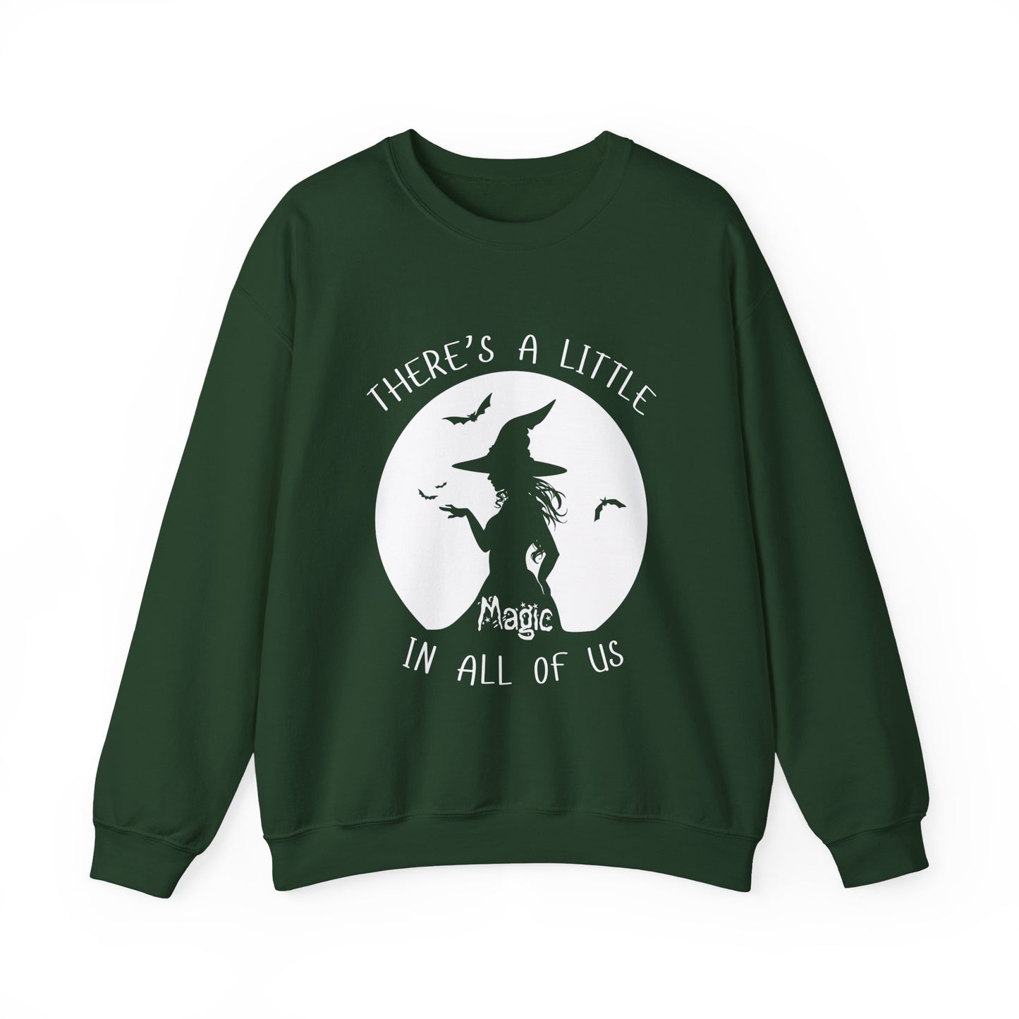 A Little Magic, Witch Sweatshirt, Halloween Long Sleeve Sweatshirt Perfect for Fall/Winter