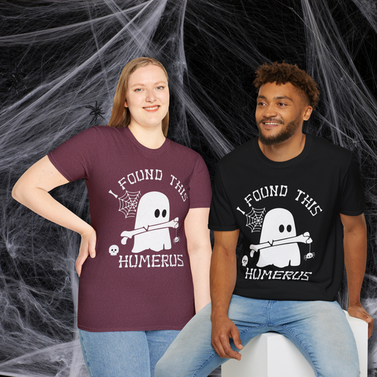 Halloween Pumpkin & Spider Web Softstyle T-Shirt