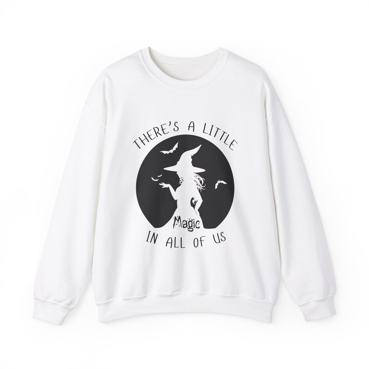 A Little Magic, Witch Sweatshirt, Halloween Long Sleeve Sweatshirt Perfect for Fall/Winter
