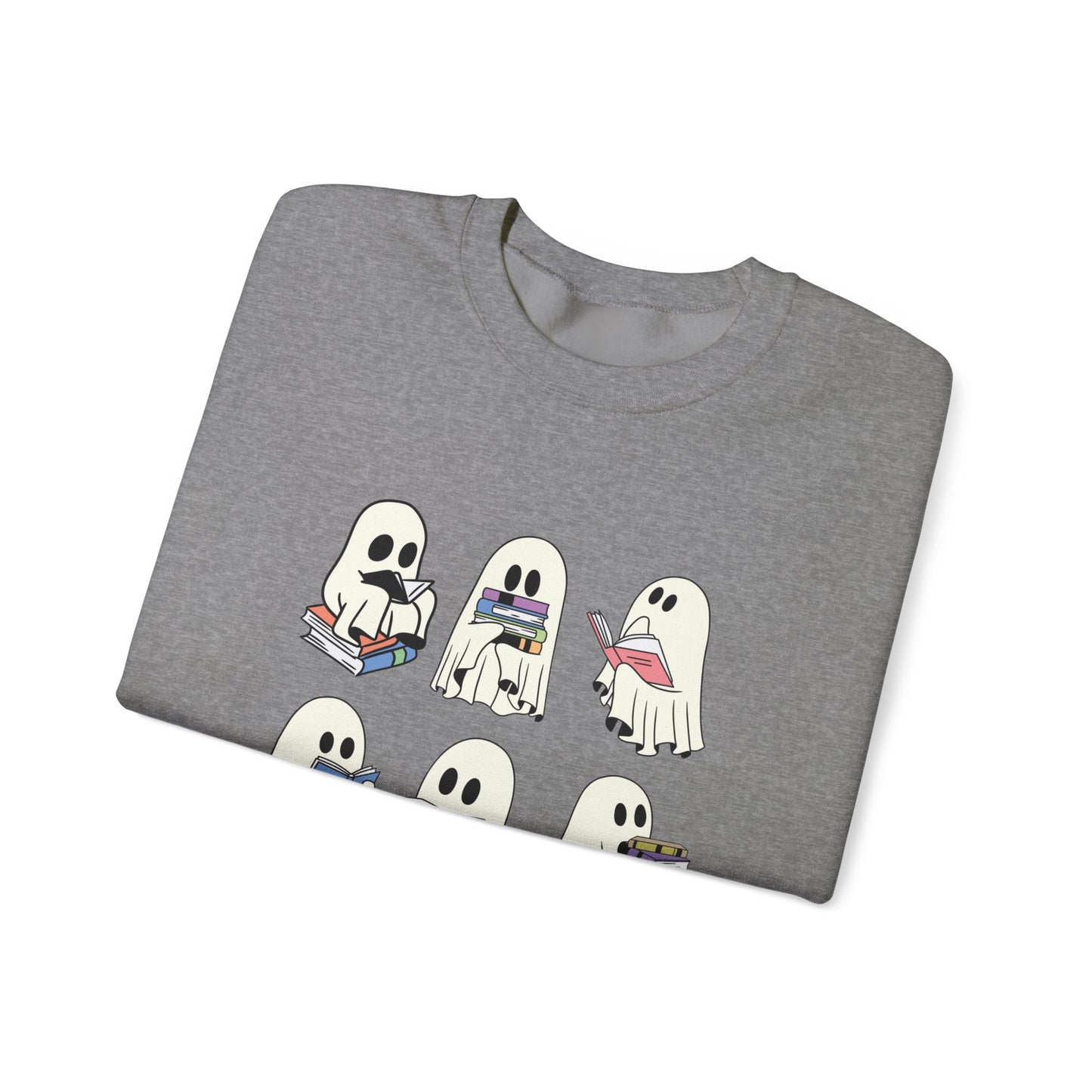 Ghost Reading Books Sweater, Bookish Halloween Sweatshirt, Halloween Teacher Gift, Librarian Halloween Sweatshirt, Ghost Crewneck