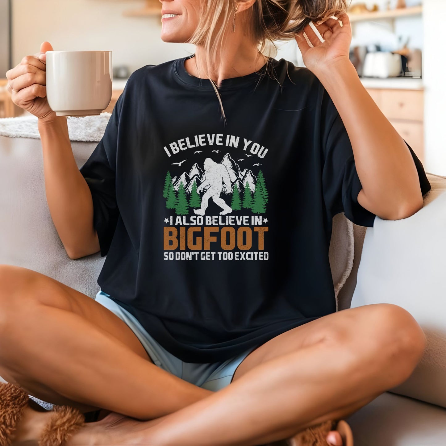 I Believe in You... and Bigfoot Graphic T-shirt