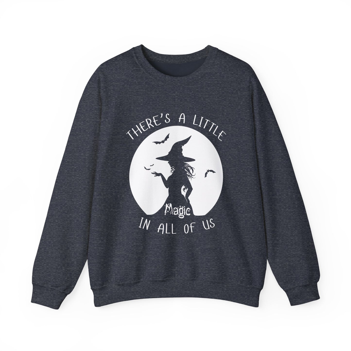 A Little Magic, Witch Sweatshirt, Halloween Long Sleeve Sweatshirt Perfect for Fall/Winter