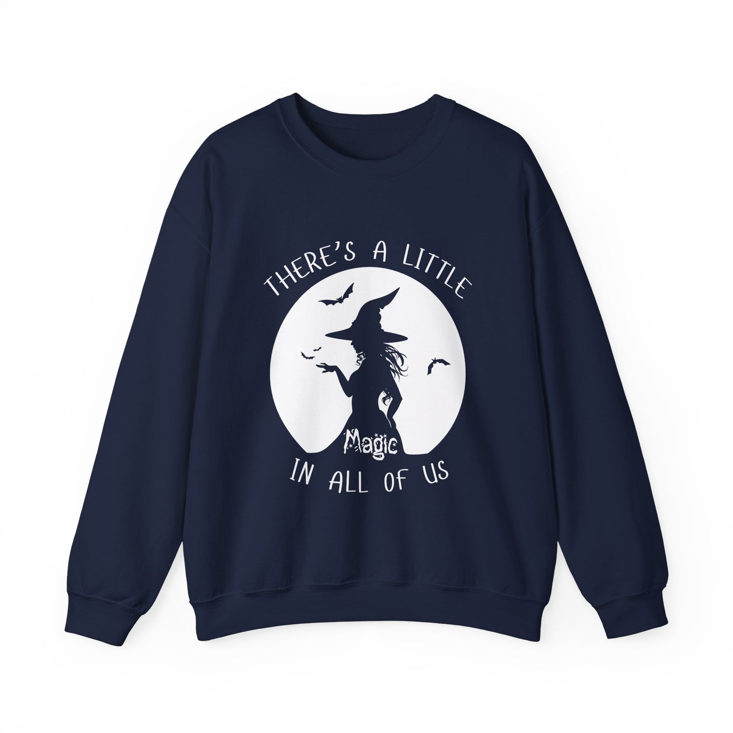 A Little Magic, Witch Sweatshirt, Halloween Long Sleeve Sweatshirt Perfect for Fall/Winter