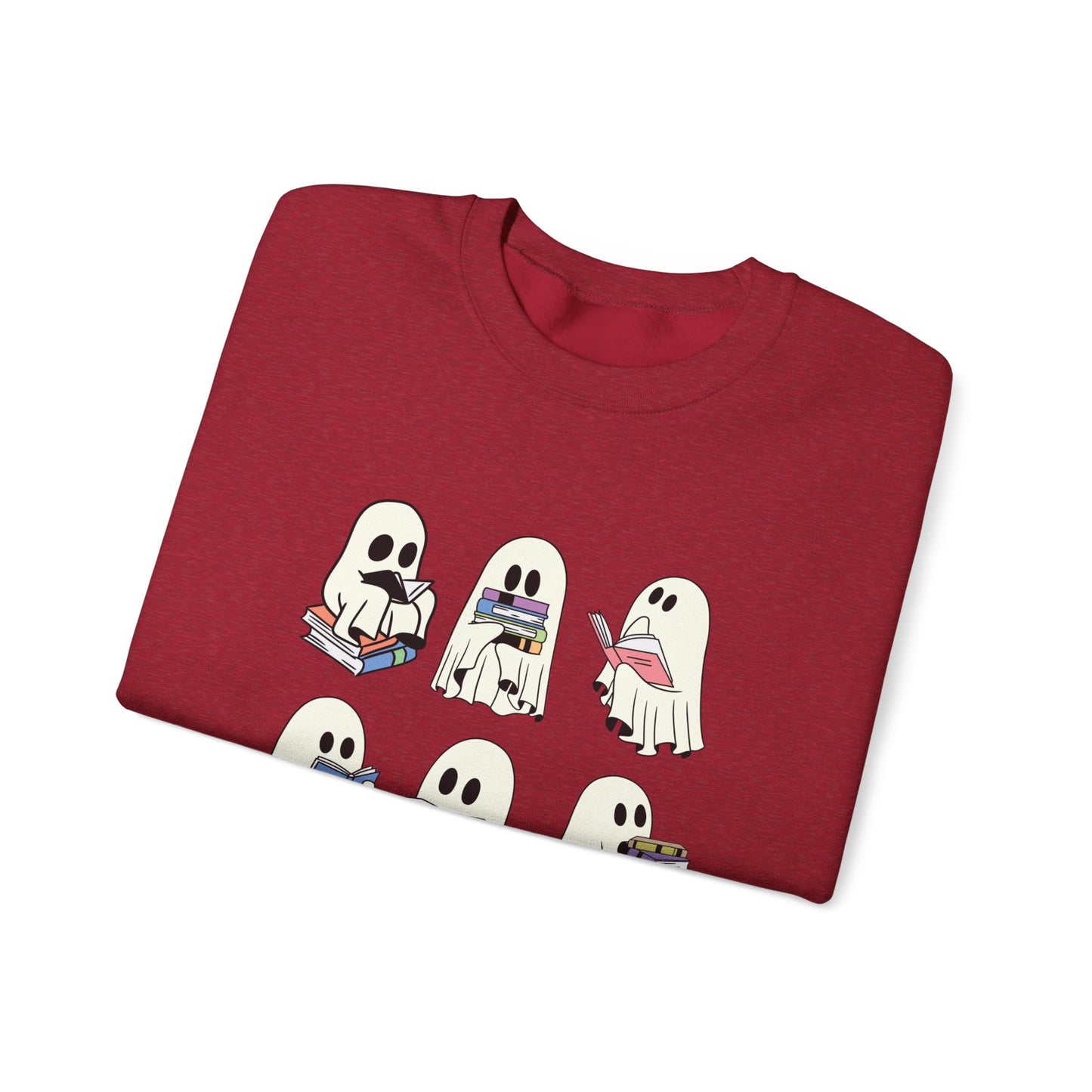 Ghost Reading Books Sweater, Bookish Halloween Sweatshirt, Halloween Teacher Gift, Librarian Halloween Sweatshirt, Ghost Crewneck