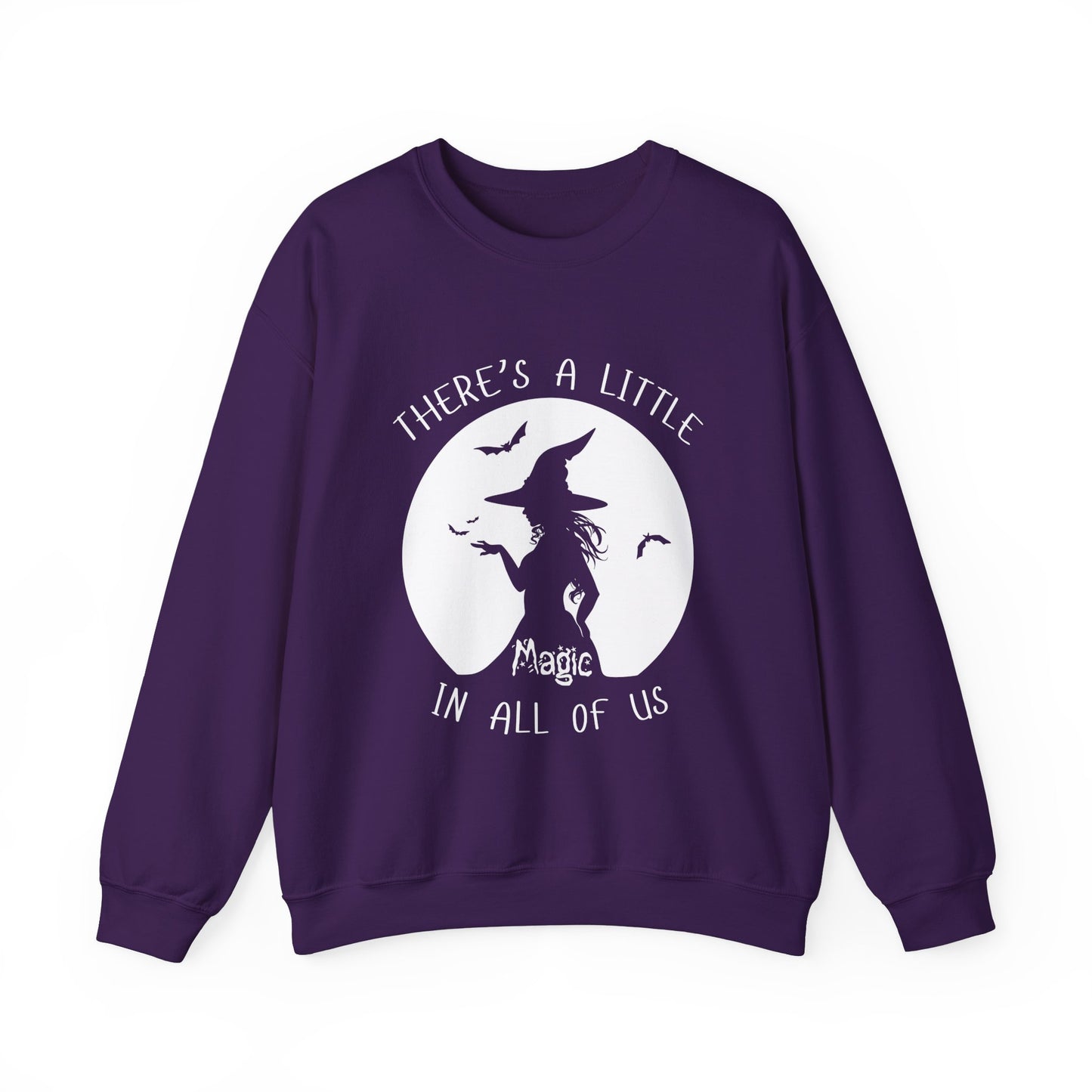 A Little Magic, Witch Sweatshirt, Halloween Long Sleeve Sweatshirt Perfect for Fall/Winter