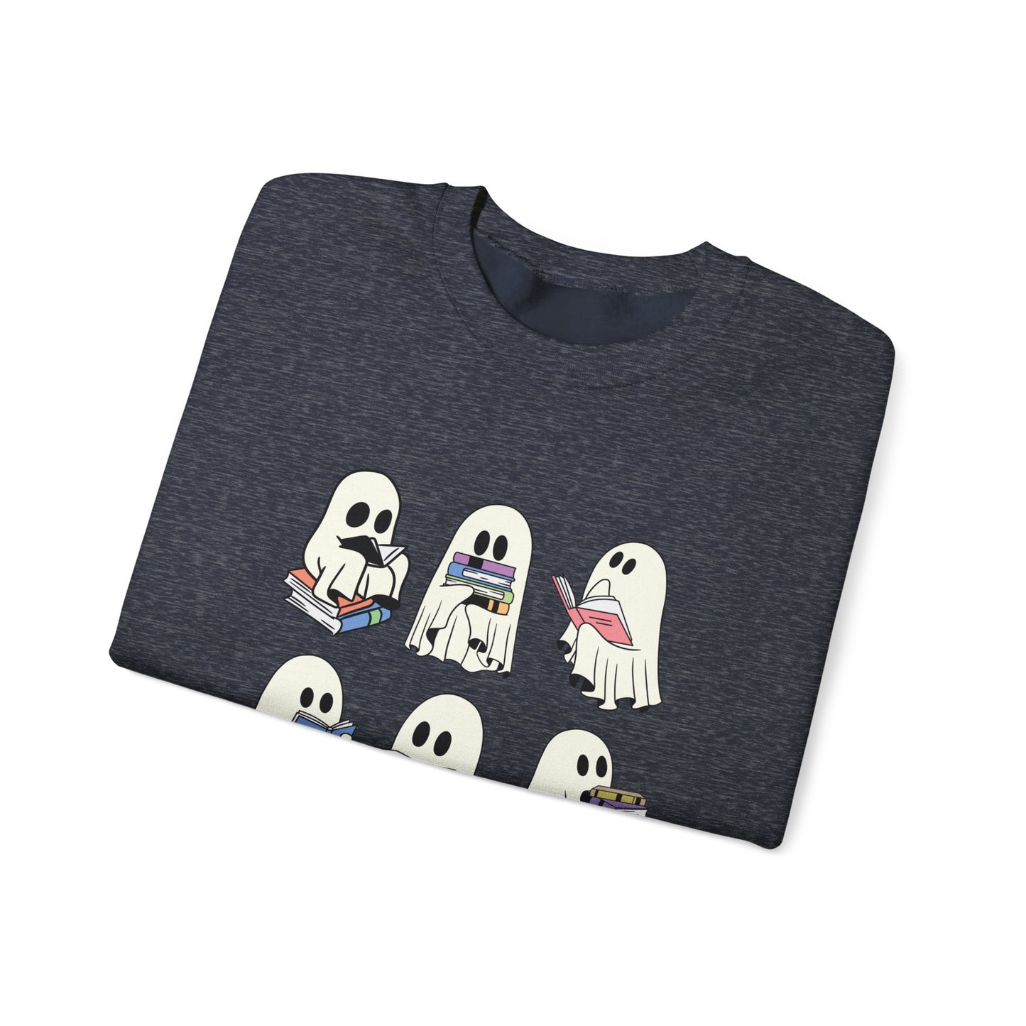 Ghost Reading Books Sweater, Bookish Halloween Sweatshirt, Halloween Teacher Gift, Librarian Halloween Sweatshirt, Ghost Crewneck