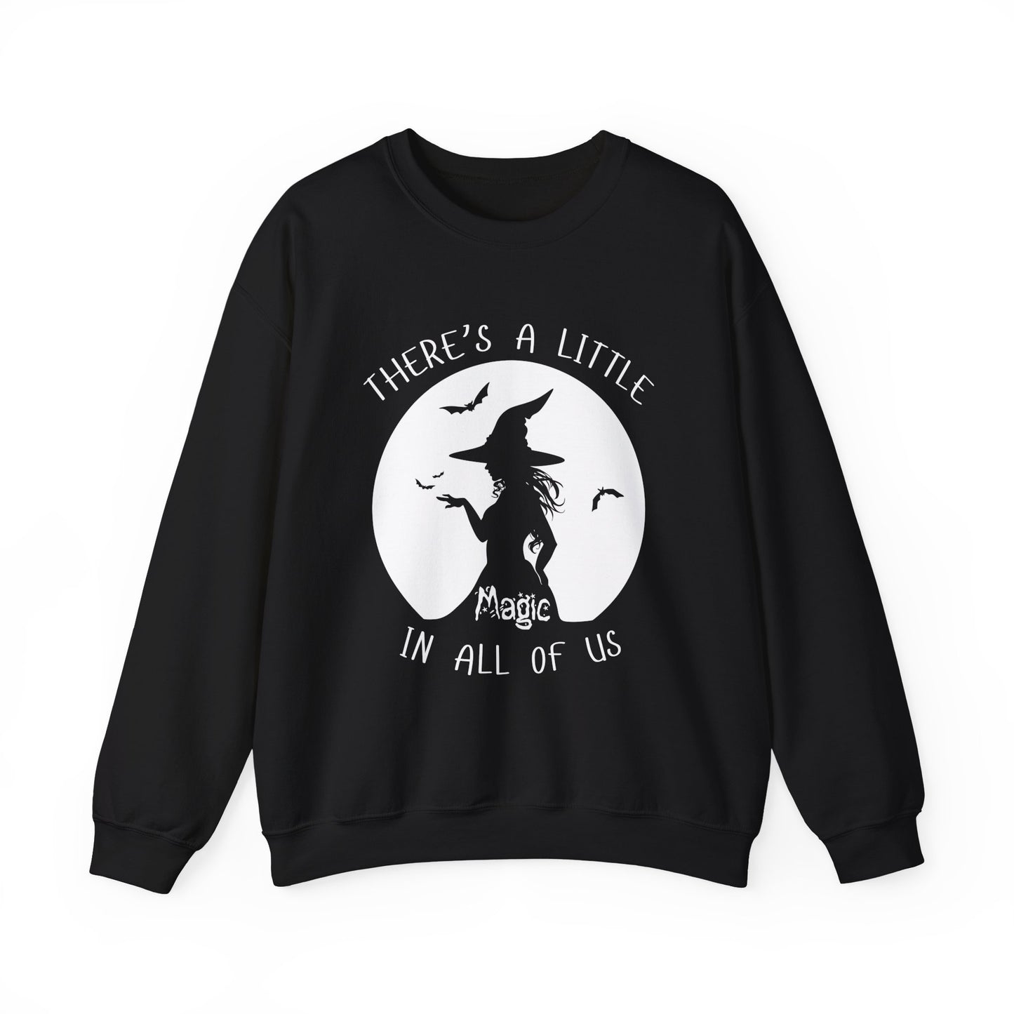 A Little Magic, Witch Sweatshirt, Halloween Long Sleeve Sweatshirt Perfect for Fall/Winter
