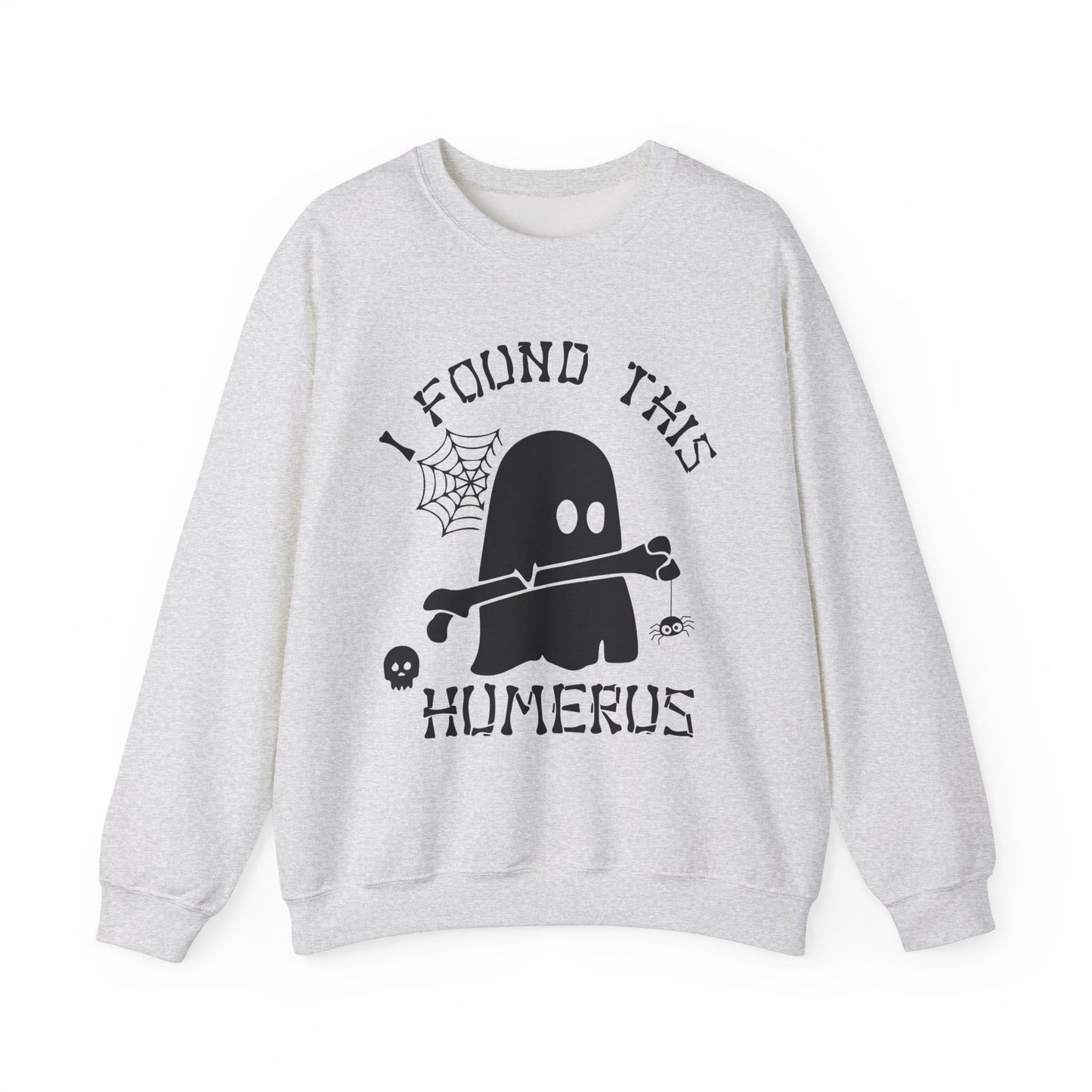 Halloween Pumpkin & Spider Web Print Crew Neck, Long Sleeve Sweatshirt Perfect for Fall/Winter